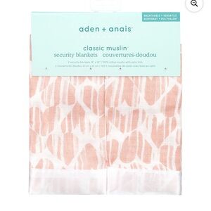 Aden + Anais essentials, security blankets, briar rose 2-pack NWT
